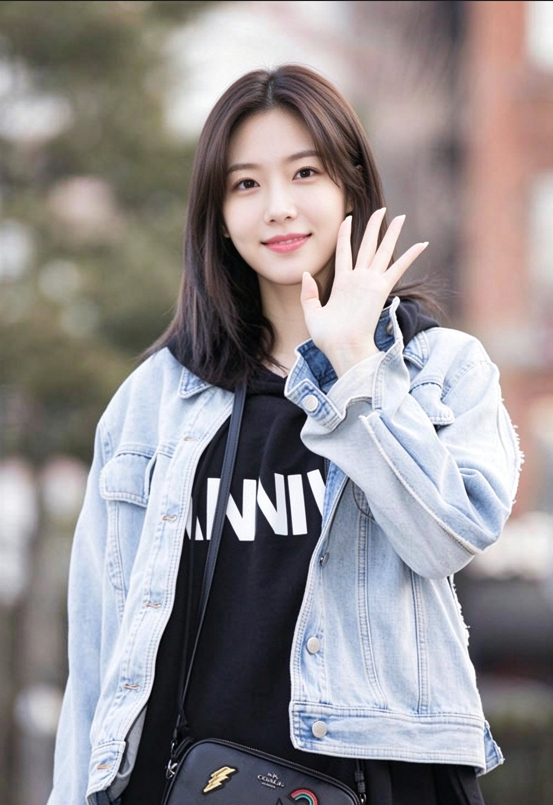 去背景前的原图：街景人物照片